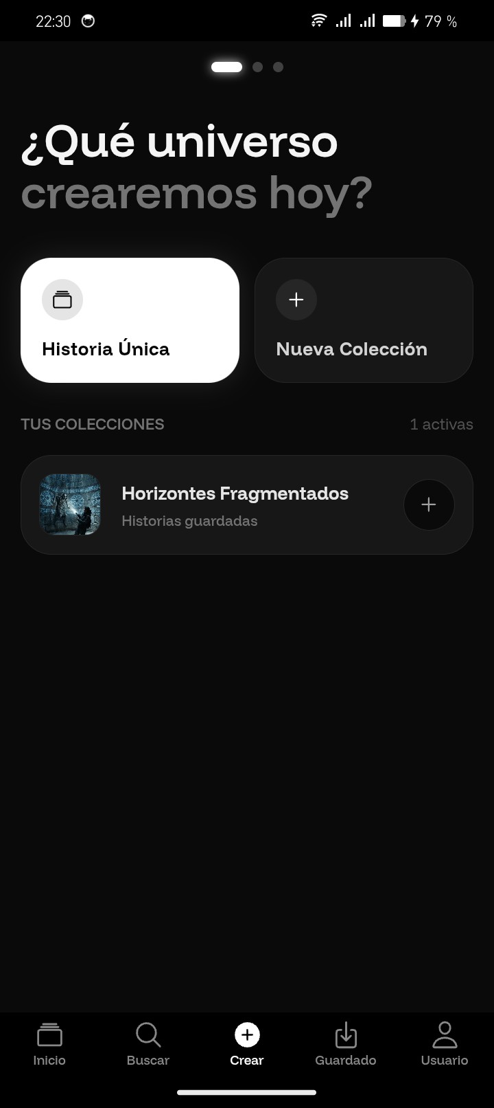 Crear Historia